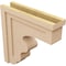Ekena Millwork 6"W x 24"D x 24"H Thin Highland Rough Cedar Woodgrain TimberThane Corbel, Primed Tan CORUR06X24X24HLDRCPR - alternate 2